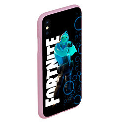 Чехол iPhone XS Max матовый Fortnite 003, цвет: 3D-розовый — фото 2