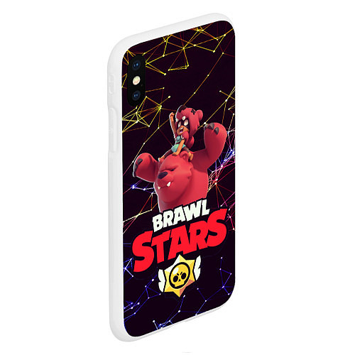 Чехол iPhone XS Max матовый Brawl Stars - Nita / 3D-Белый – фото 2