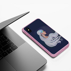 Чехол iPhone XS Max матовый Ariana Grande Ариана Гранде, цвет: 3D-розовый — фото 2