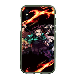 Чехол iPhone XS Max матовый KIMETSU NO YAIBA