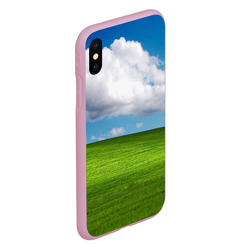 Чехол iPhone XS Max матовый Заставка Windows / 3D-Розовый – фото 2