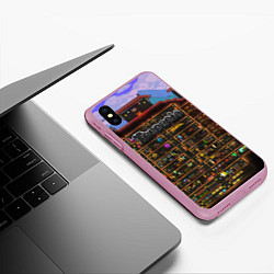 Чехол iPhone XS Max матовый TERRARIA, цвет: 3D-розовый — фото 2