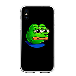 Чехол iPhone XS Max матовый Frog