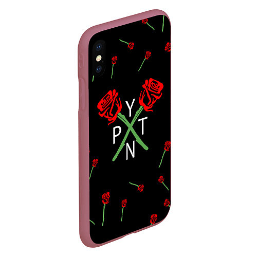 Чехол iPhone XS Max матовый Payton Moormeier / 3D-Малиновый – фото 2