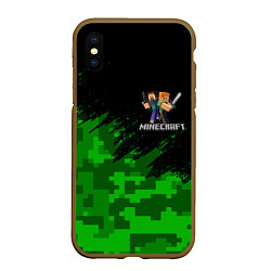 Чехол iPhone XS Max матовый MINECRAFT