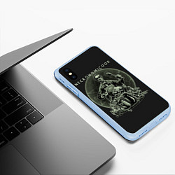 Чехол iPhone XS Max матовый Cthulhu, цвет: 3D-голубой — фото 2