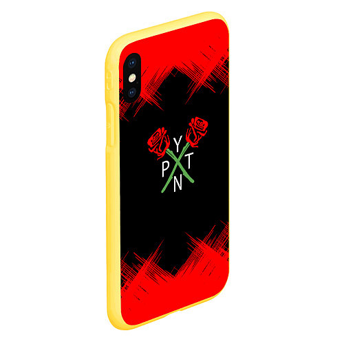 Чехол iPhone XS Max матовый ТИКТОКЕР - PAYTON MOORMEIE / 3D-Желтый – фото 2