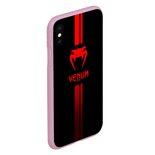 Чехол iPhone XS Max матовый Venum / 3D-Розовый – фото 2