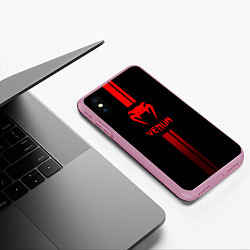 Чехол iPhone XS Max матовый Venum, цвет: 3D-розовый — фото 2
