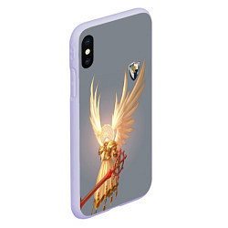 Чехол iPhone XS Max матовый Heroes of Might and Magic, цвет: 3D-светло-сиреневый — фото 2