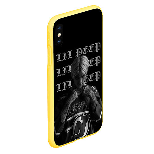 Чехол iPhone XS Max матовый LiL PEEP / 3D-Желтый – фото 2