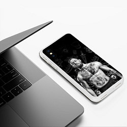 Чехол iPhone XS Max матовый CONOR McGREGOR, цвет: 3D-белый — фото 2