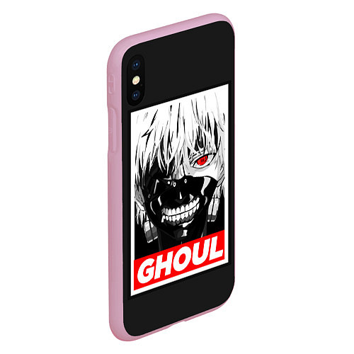 Чехол iPhone XS Max матовый Tokyo Ghoul / 3D-Розовый – фото 2