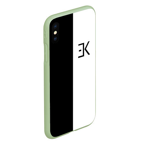 Чехол iPhone XS Max матовый ЕГОР КРИД / 3D-Салатовый – фото 2