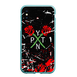 Чехол iPhone XS Max матовый Payton Moormeier: TikTok, цвет: 3D-мятный