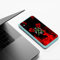 Чехол iPhone XS Max матовый Payton Moormeier: TikTok, цвет: 3D-мятный — фото 2