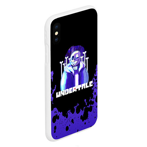 Чехол iPhone XS Max матовый UNDERTALE / 3D-Белый – фото 2