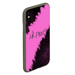 Чехол iPhone XS Max матовый LIL PEEP, цвет: 3D-темно-зеленый — фото 2