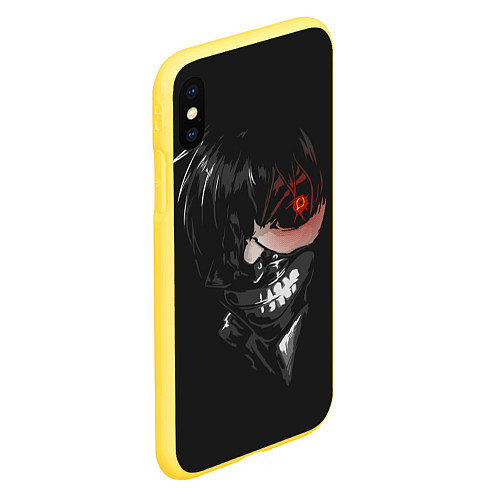 Чехол iPhone XS Max матовый Tokyo Ghoul / 3D-Желтый – фото 2