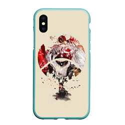 Чехол iPhone XS Max матовый Tokyo Ghoul, цвет: 3D-мятный