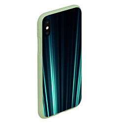 Чехол iPhone XS Max матовый Текстура, цвет: 3D-салатовый — фото 2