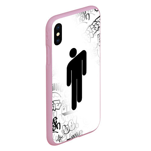 Чехол iPhone XS Max матовый BILLIE EILISH / 3D-Розовый – фото 2