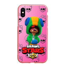 Чехол iPhone XS Max матовый Brawl stars, цвет: 3D-баблгам