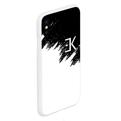 Чехол iPhone XS Max матовый ЕГОР КРИД / 3D-Белый – фото 2