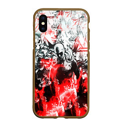 Чехол iPhone XS Max матовый One-Punch Man Collage
