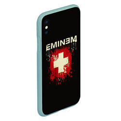 Чехол iPhone XS Max матовый EMINEM, цвет: 3D-мятный — фото 2