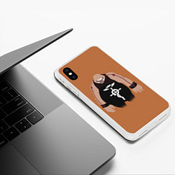 Чехол iPhone XS Max матовый Стальной алхимик, цвет: 3D-белый — фото 2