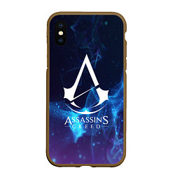 Чехол iPhone XS Max матовый Assassin’s Creed, цвет: 3D-коричневый