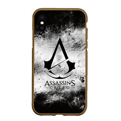 Чехол iPhone XS Max матовый Assassin’s Creed, цвет: 3D-коричневый