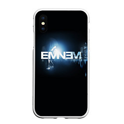 Чехол iPhone XS Max матовый EMINEM, цвет: 3D-белый