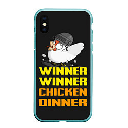 Чехол iPhone XS Max матовый Winner Chicken Dinner