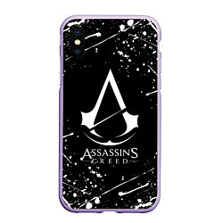 Чехол iPhone XS Max матовый ASSASSINS CREED, цвет: 3D-светло-сиреневый