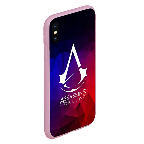 Чехол iPhone XS Max матовый ASSASSINS CREED / 3D-Розовый – фото 2