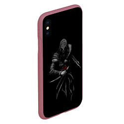 Чехол iPhone XS Max матовый Assassin’s Creed, цвет: 3D-малиновый — фото 2