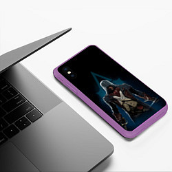 Чехол iPhone XS Max матовый Assassin’s Creed, цвет: 3D-фиолетовый — фото 2