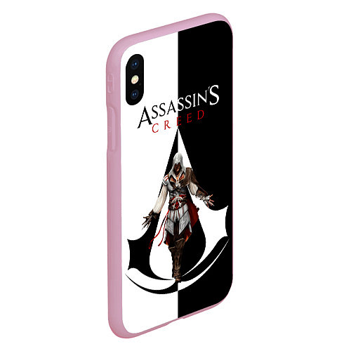 Чехол iPhone XS Max матовый Assassin’s Creed / 3D-Розовый – фото 2