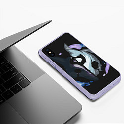 Чехол iPhone XS Max матовый League of Legends, цвет: 3D-светло-сиреневый — фото 2