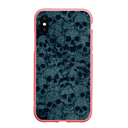 Чехол iPhone XS Max матовый Skull, цвет: 3D-баблгам