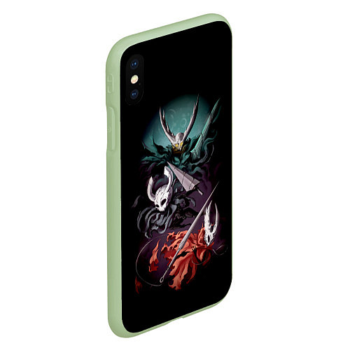 Чехол iPhone XS Max матовый Hollow Knight / 3D-Салатовый – фото 2