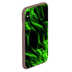 Чехол iPhone XS Max матовый TOXIC FLAME, цвет: 3D-коричневый — фото 2