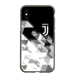 Чехол iPhone XS Max матовый JUVENTUS, цвет: 3D-темно-зеленый