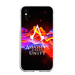 Чехол iPhone XS Max матовый Assassin’s Creed: Unity, цвет: 3D-белый