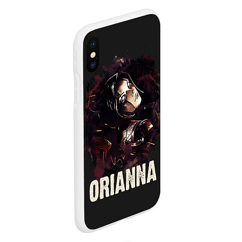 Чехол iPhone XS Max матовый Orianna / 3D-Белый – фото 2