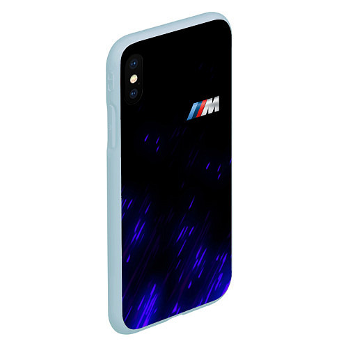 Чехол iPhone XS Max матовый BMW / 3D-Голубой – фото 2