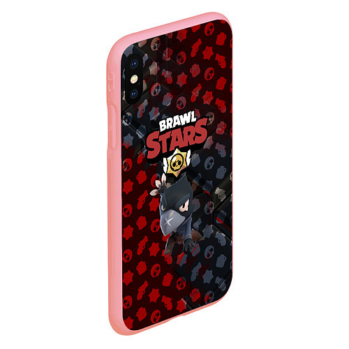 Чехол iPhone XS Max матовый BRAWL STARS:CROW / 3D-Баблгам – фото 2