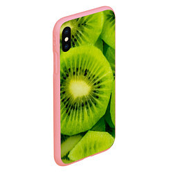 Чехол iPhone XS Max матовый Зеленый киви, цвет: 3D-баблгам — фото 2